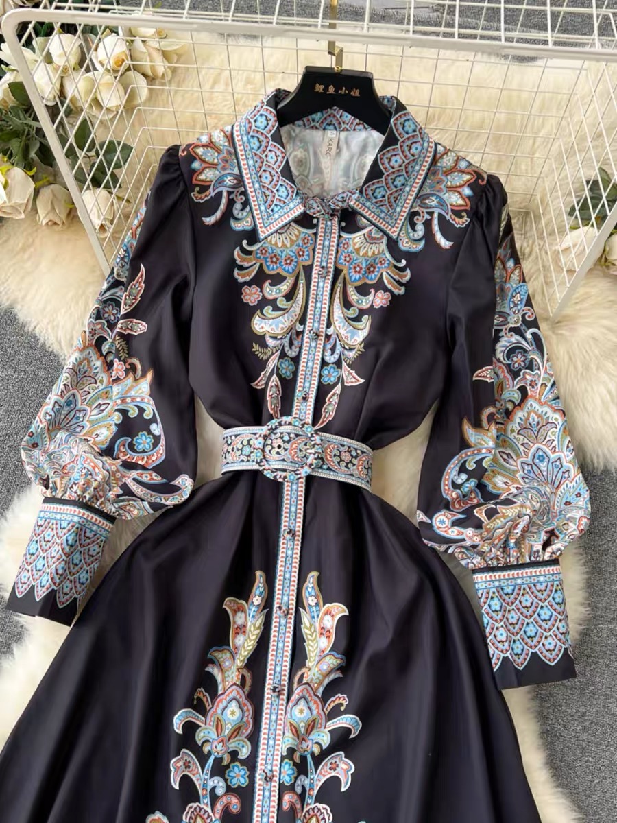 Fun night out print dress ED189 images